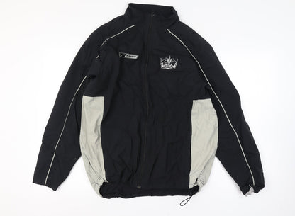 Bauer Mens Black M Basic Jacket Full Zip Hockey Logo Sports Coat