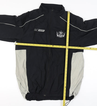 Bauer Mens Black M Basic Jacket Full Zip Hockey Logo Sports Coat
