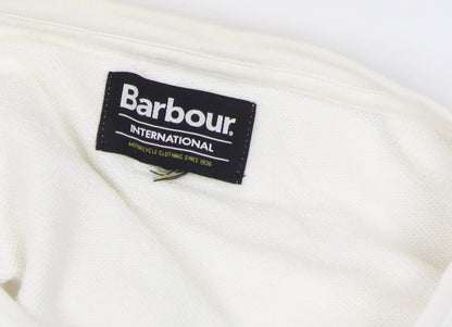Barbour Women’s White Size 18 Logo Pullover Sweatshirt Crew Neck
