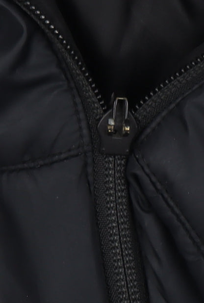 Nike Men’s Black Large Long Hooded Puffer Jacket Logo