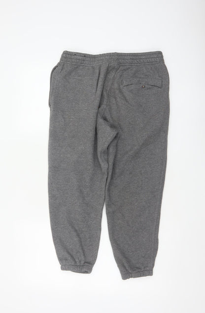 Nike Unisex Adults Grey M Jogger Sweatpants Elastic Waist Logo
