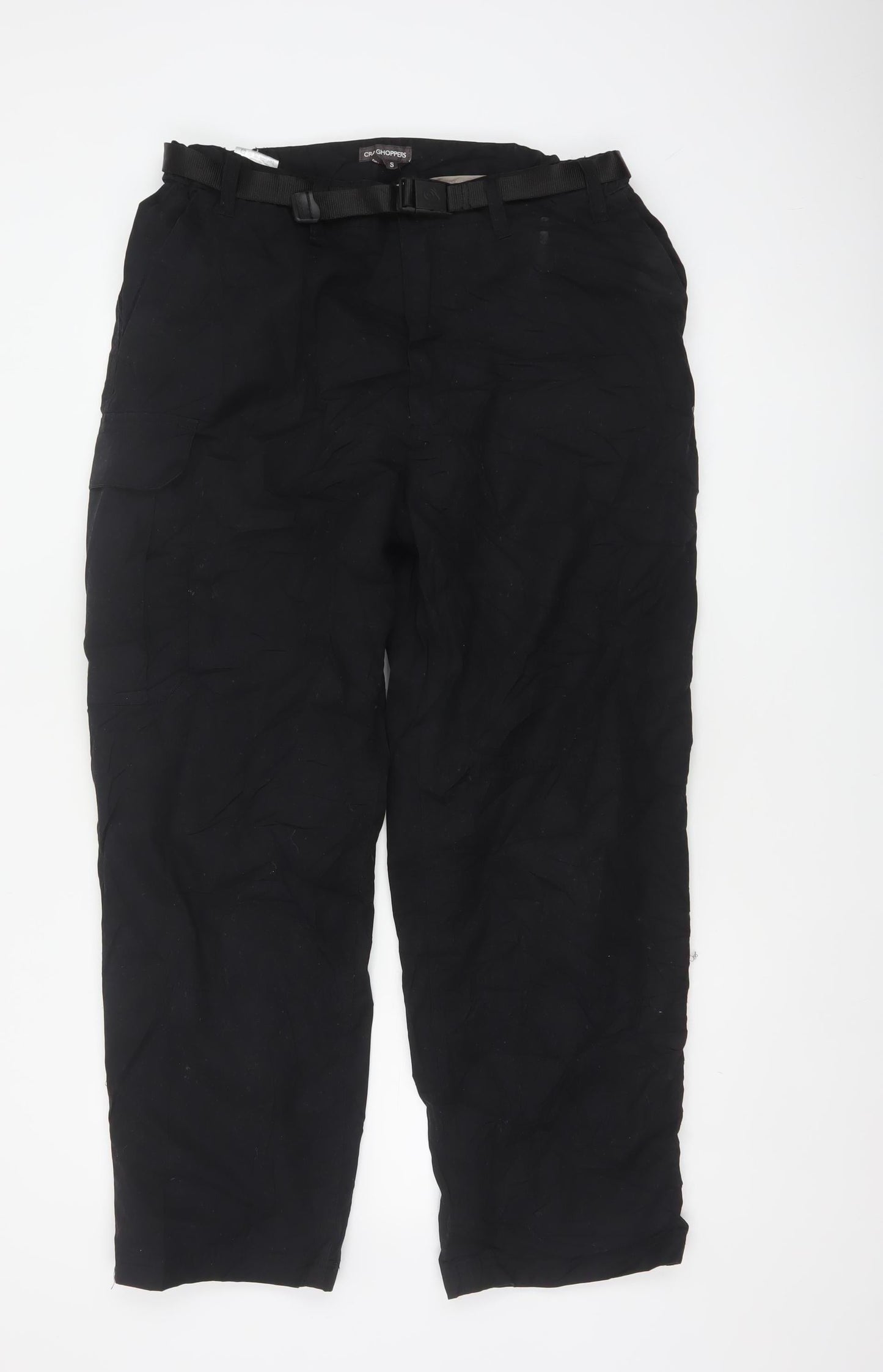 Craghoppers Men’s Black 34in S Cargo Trousers Adjustable Belt
