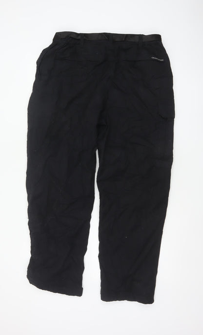 Craghoppers Men’s Black 34in S Cargo Trousers Adjustable Belt