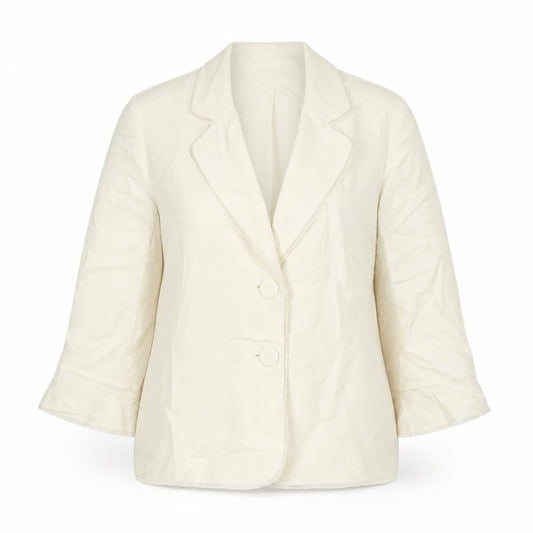 Gold by Michael H Women's Ivory UK 14 Vintage Two Button Blazer