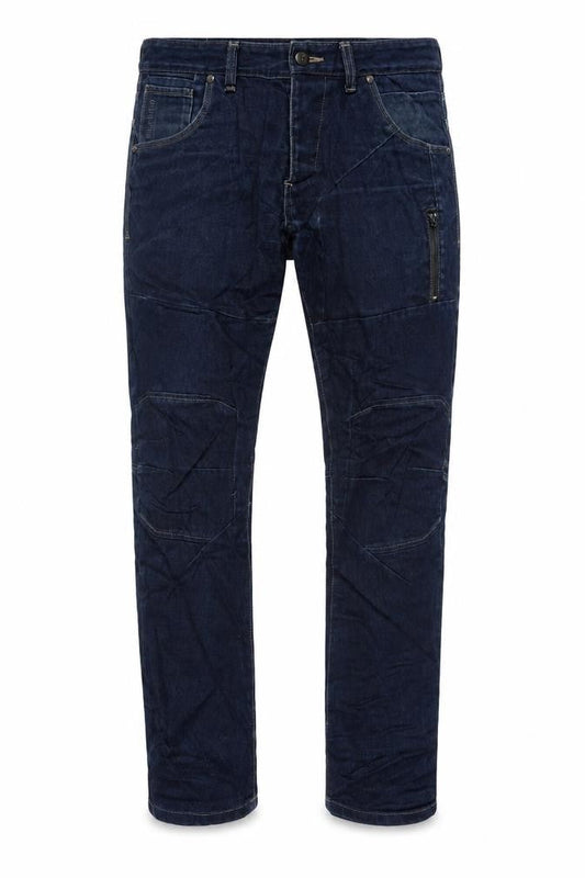 Voi Jeans Men’s Blue W36 L32 Vader Tapered Denim Jeans Zip Pocket