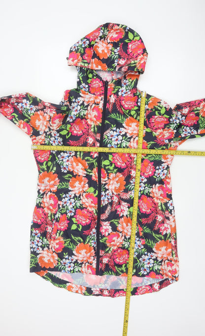 Marks & Spencer Women's Multicoloured UK 14 Floral Hooded Basic Jacket