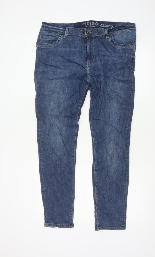 M&S Women’s Blue UK 16 Indigo Collection Skinny Stretch Jeans