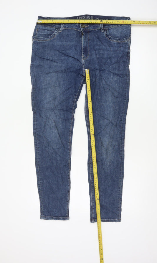 M&S Women’s Blue UK 16 Indigo Collection Skinny Stretch Jeans