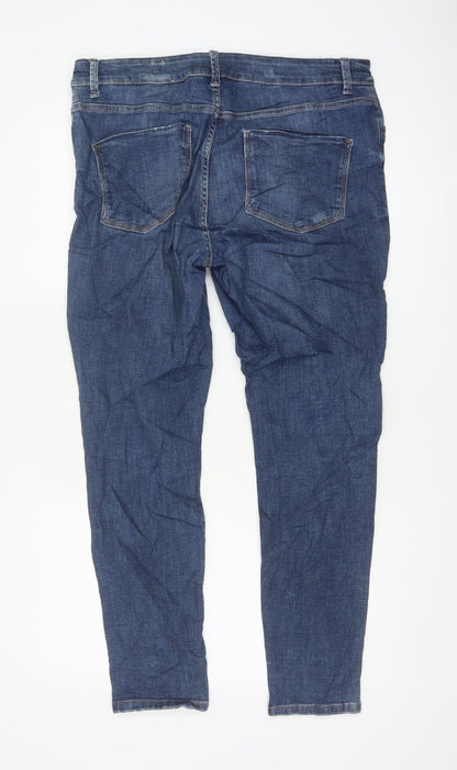 M&S Women’s Blue UK 16 Indigo Collection Skinny Stretch Jeans