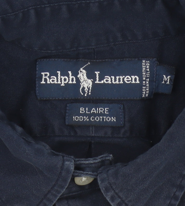 Ralph Lauren Men Blue M Blaire Classic Fit Button Down Cotton Shirt