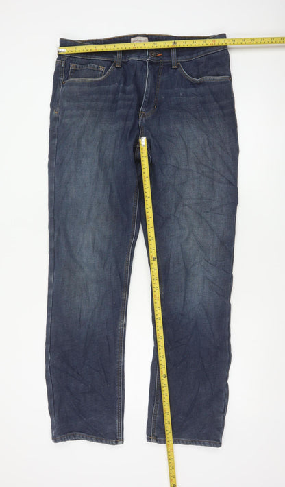 Weatherproof Men’s Blue 34x32 Regular Straight Stretch Jeans