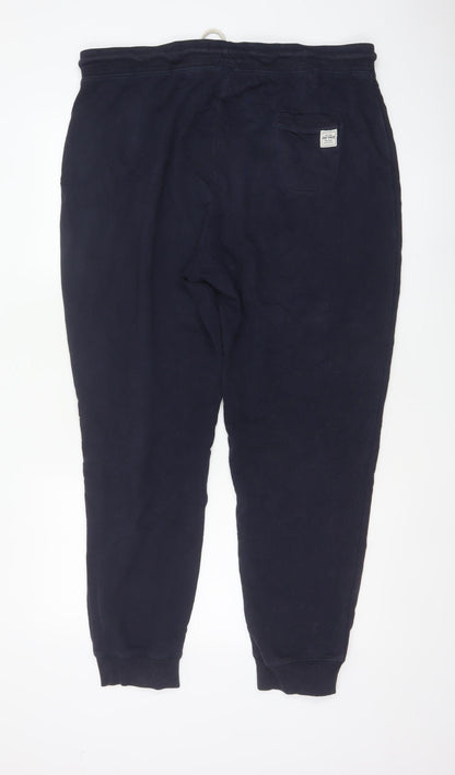 FatFace Women’s Blue Size 18 Logo Drawstring Cuffed Jogger Sweatpants