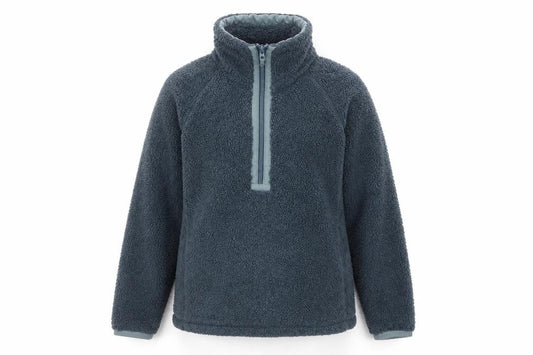 Craghoppers Women Grey UK 10 1/4 Zip Fleece Pullover Sweatshirt