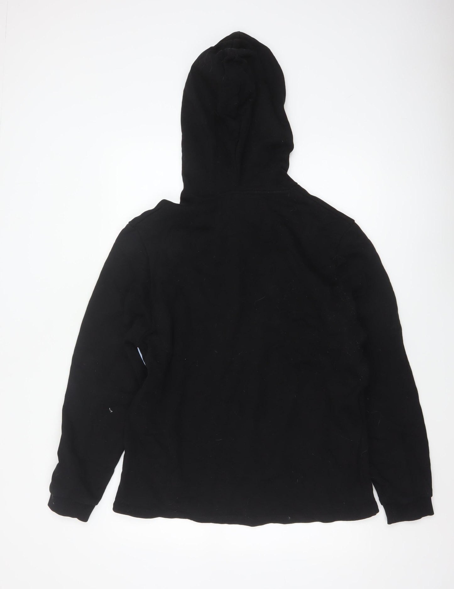 ASOS Men’s Black S Pullover Hoodie Colour Block Striped Cotton