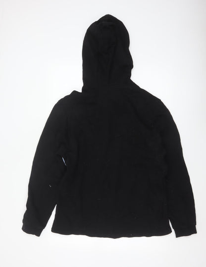 ASOS Men’s Black S Pullover Hoodie Colour Block Striped Cotton