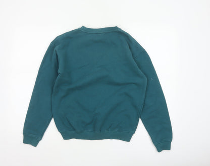 Ellesse Women’s Green UK 8 Logo Graphic Crew Neck Pullover Sweatshirt