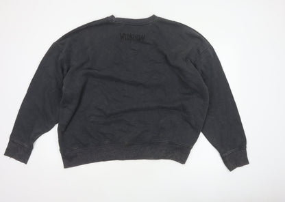 Wednesday x Primark Women’s Black L Oversized Graphic Crew Sweatshirt