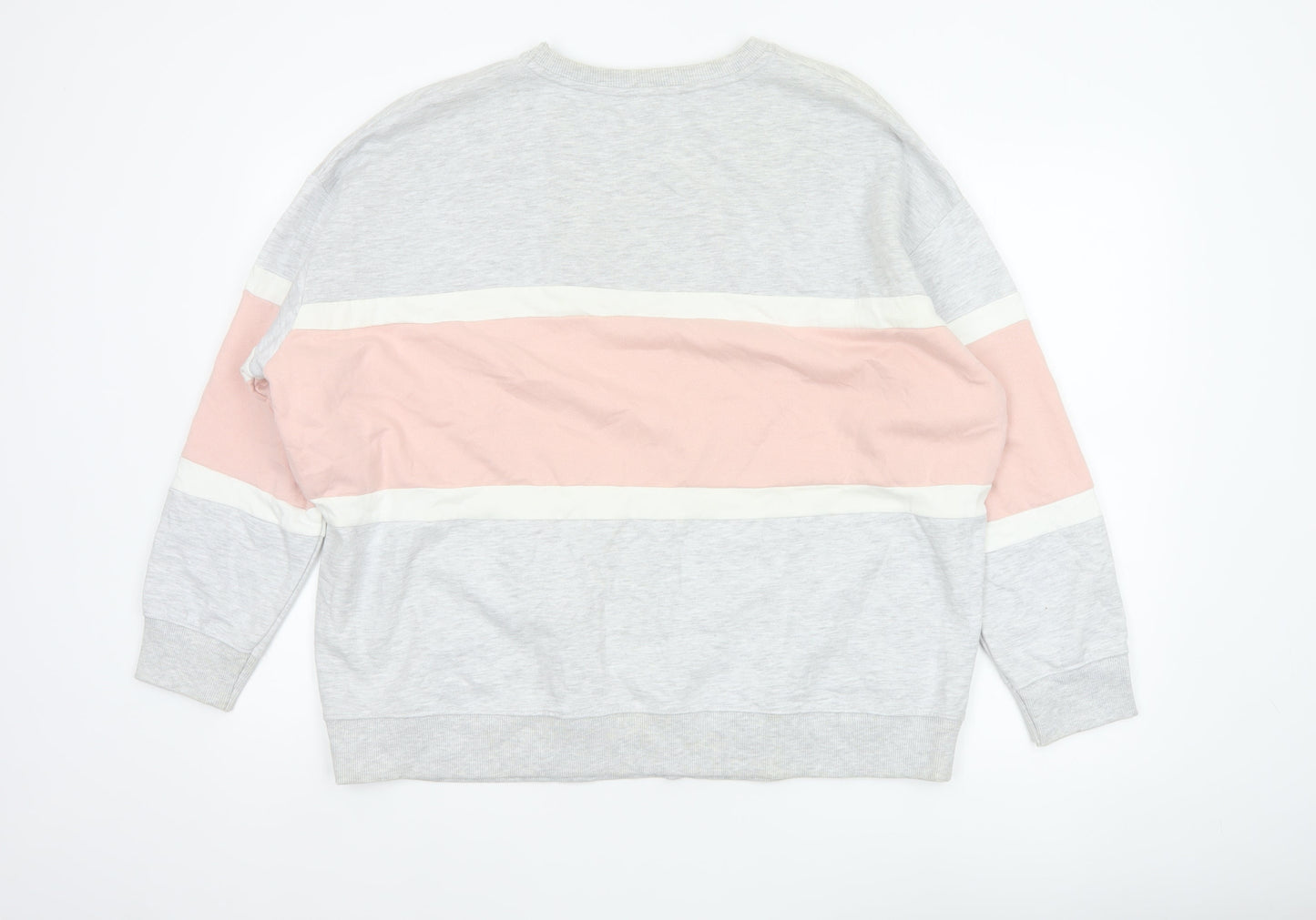 New Look Women’s Multicoloured Colourblock Fleece Sweatshirt Size L