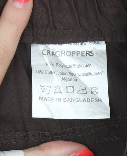 Craghoppers Women’s Brown UK 12 Regular Cargo Tapered Trousers