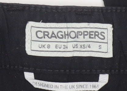 Craghoppers Women’s Black UK 8 Straight Outdoor Walking Trousers