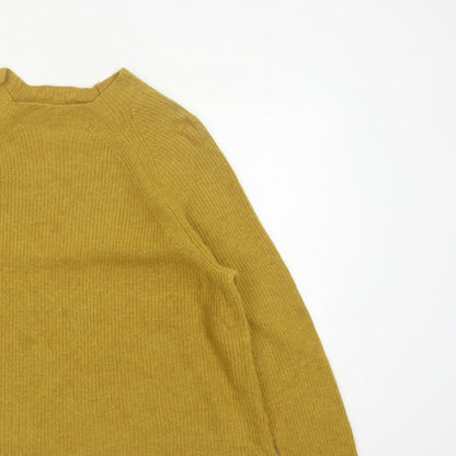 Seasalt Cornwall Women’s Yellow Rib Knit Crew Neck Jumper UK 18