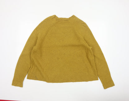 Seasalt Cornwall Women’s Yellow Rib Knit Crew Neck Jumper UK 18