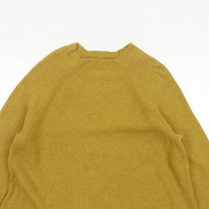 Seasalt Cornwall Women’s Yellow Rib Knit Crew Neck Jumper UK 18