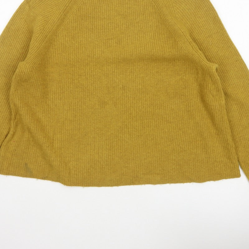 Seasalt Cornwall Women’s Yellow Rib Knit Crew Neck Jumper UK 18