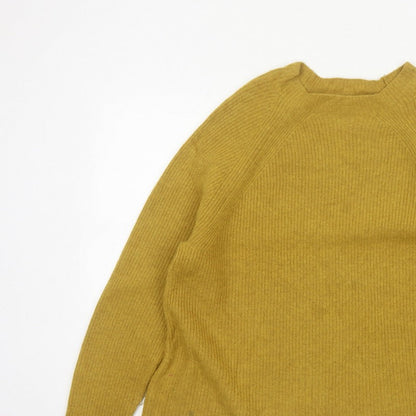 Seasalt Cornwall Women’s Yellow Rib Knit Crew Neck Jumper UK 18