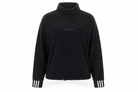 Adidas Women’s Black UK 4 Pullover Fleece High Neck Sweatshirt