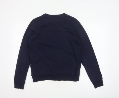 Warehouse Women’s Navy S Merci Logo Pullover Sweatshirt