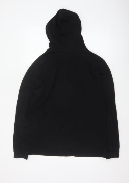 ASOS Men’s Black M Full Zip Hoodie Khaki Utility Pockets Cotton