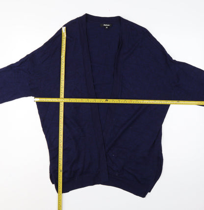 Rohan Women’s Blue Size 18 Merino Wool Open V-Neck Cardigan