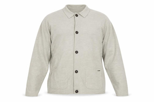Autograph Men’s Beige XL Merino Wool Collared Button Cardigan