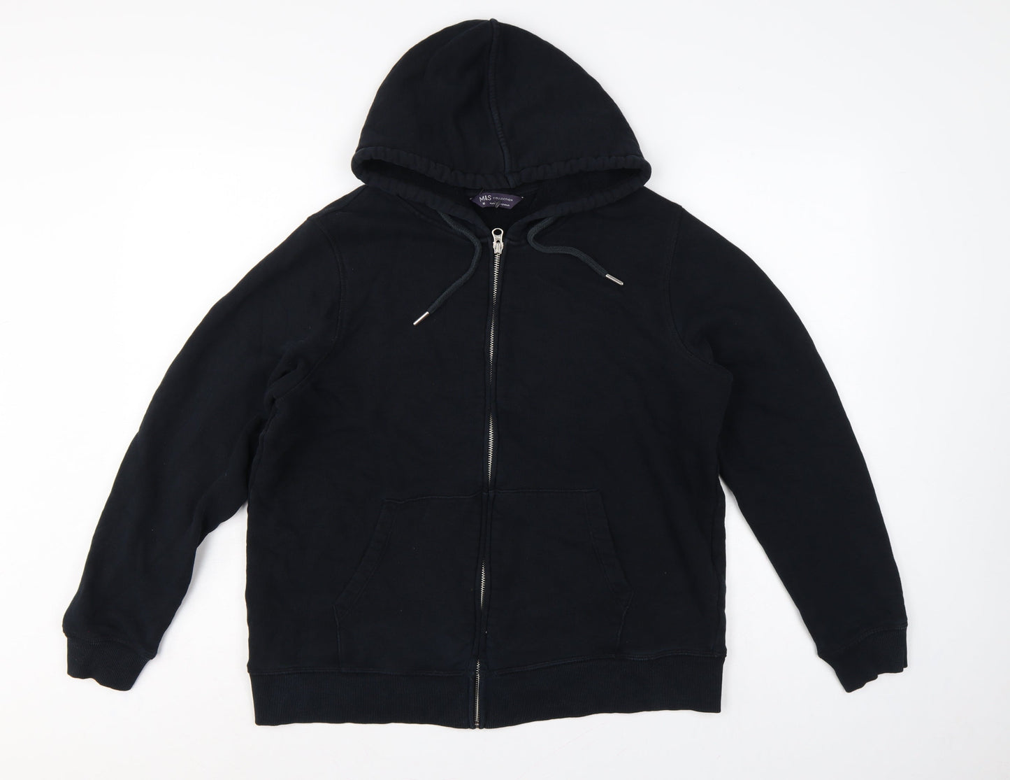 Marks and Spencer Women’s Black Size 18 Full Zip Hooded Hoodie