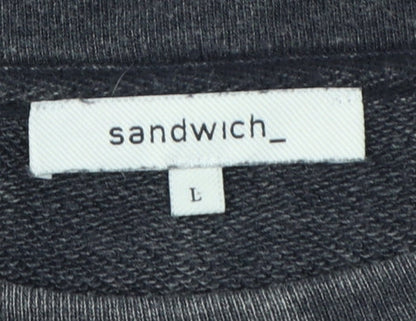 Sandwich_ Women’s Grey Washed Oversized Balloon Sleeve Sweatshirt L