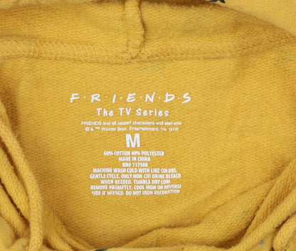 Friends TV Series Women’s Yellow Logo Hoodie M Cotton Blend