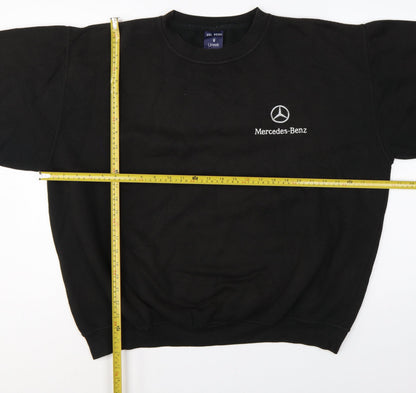 Uneek Men's Black 2XL Mercedes-Benz Embroidered Pullover Sweatshirt