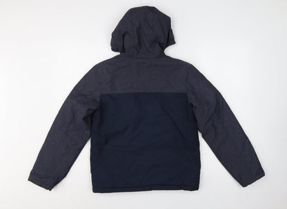 Mountain Warehouse Boys Blue 11-12 Padded Hooded Water Resistant Jacket