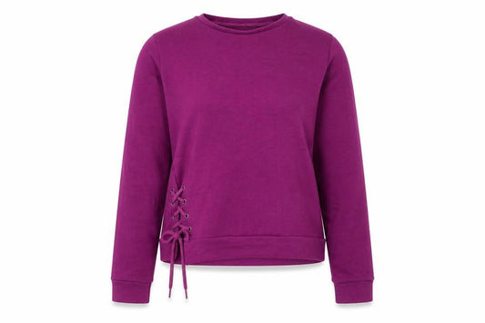 Boomerang Women Purple UK 12 Lace-Up Pullover Sweatshirt Gym