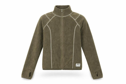 BDG Urban Outfitters Women Green S Fleece Full Zip Basic Jacket