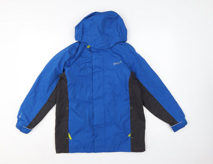 Gelert Boys Blue Black 13 Years Stormlite Hooded Ski Jacket