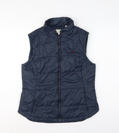 Jack Wills Women Blue UK 14 Quilted Puffer Gilet Bodywarmer