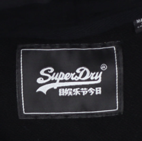 Superdry Women’s Black UK 8 Pullover Graphic Hoodie