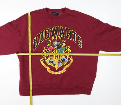 Primark Harry Potter Hogwarts Women’s Burgundy M Graphic Sweatshirt