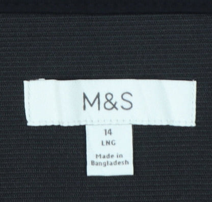 Marks and Spencer Women Black Size 14 Long Stretch Leggings