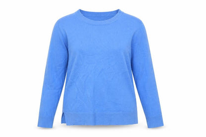 Marks & Spencer Women Blue Size 12 Crew Neck Knit Pullover Jumper