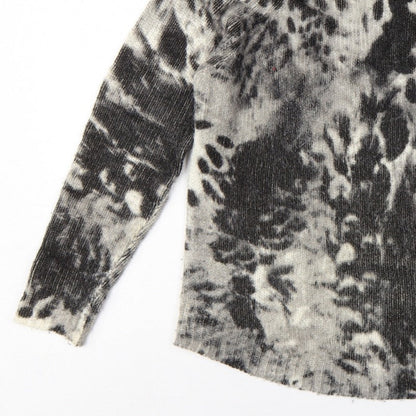 Marks and Spencer Women’s Black Animal Print Knit Jumper UK 12