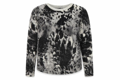 Marks and Spencer Women’s Black Animal Print Knit Jumper UK 12