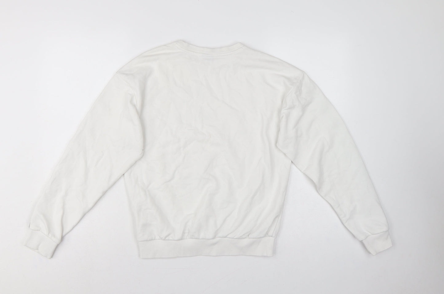 Puma Women’s White XS Logo T7 Tape Crew Neck Sweatshirt